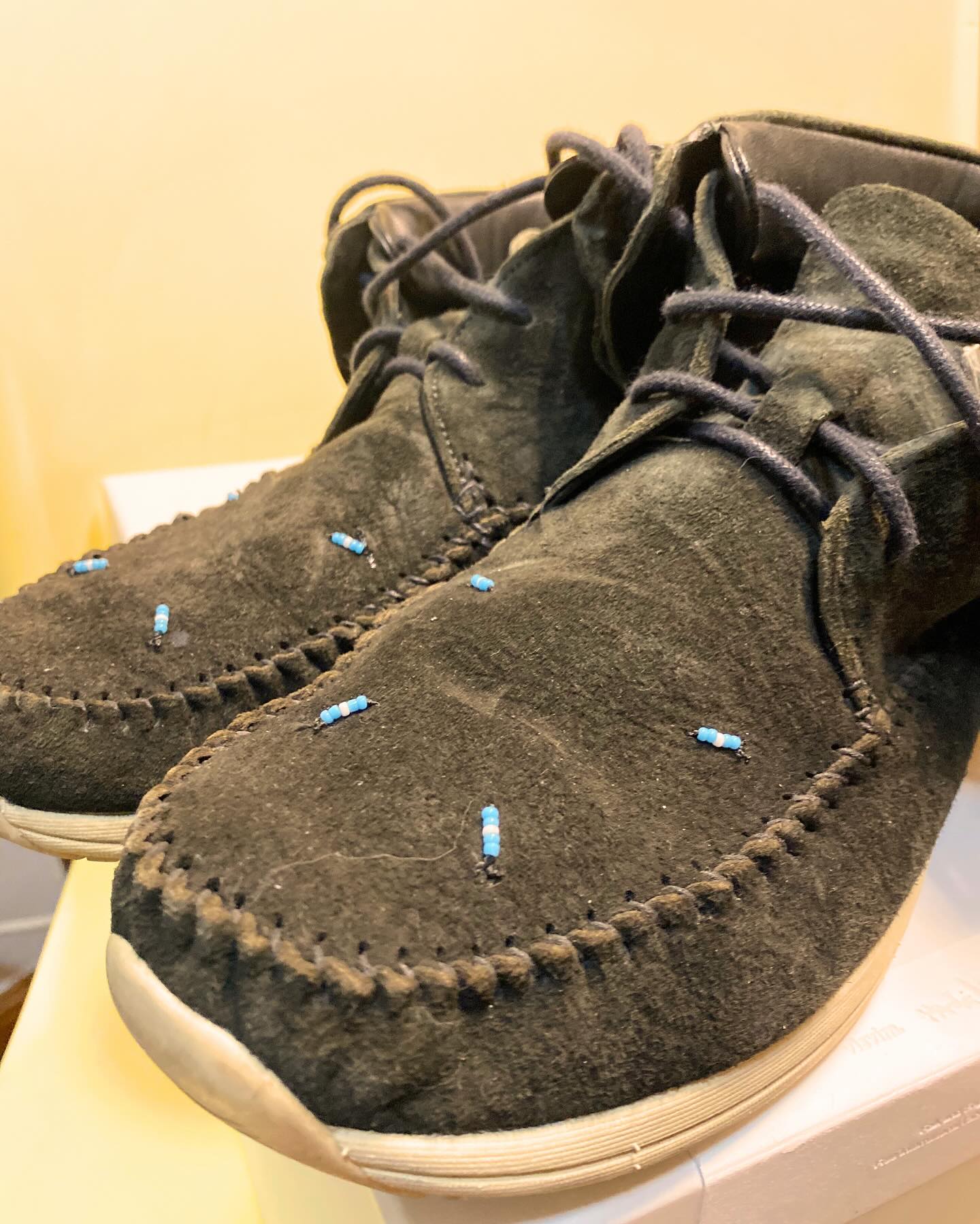 Visvim Lhamo Folk suede sneakers